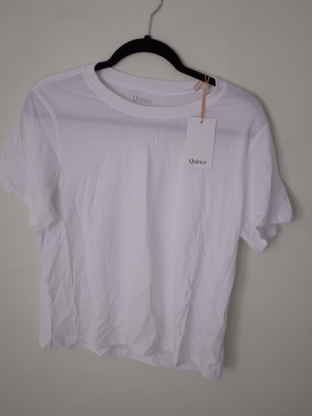 (Sold) NWT QUINCE BOXY COTTON TEE WHITE SZ MEDIUM - Picture 2 of 3